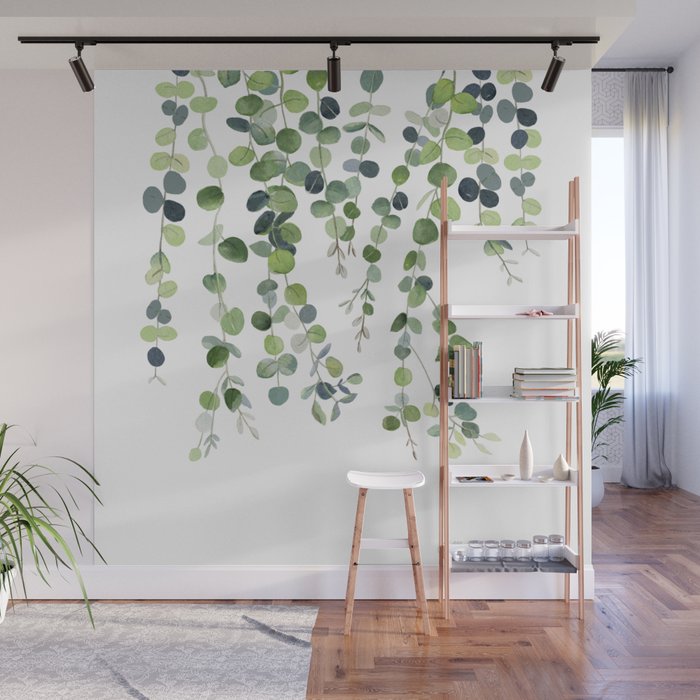 Eucalyptus Watercolor 4 Wall Mural