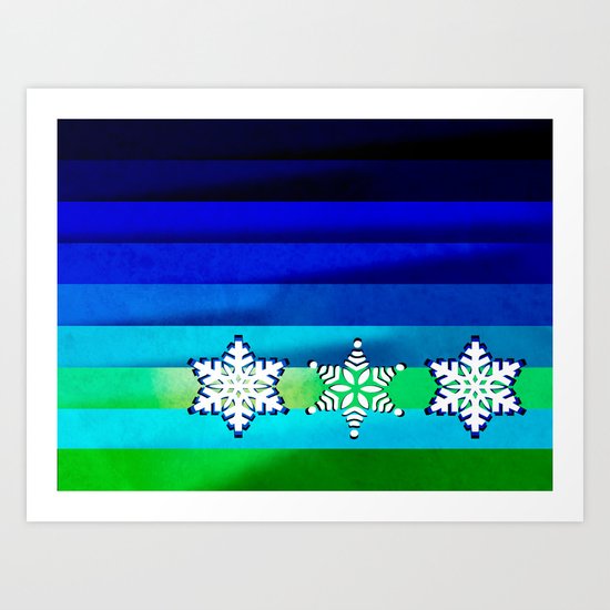 Snowflakes Art Print
