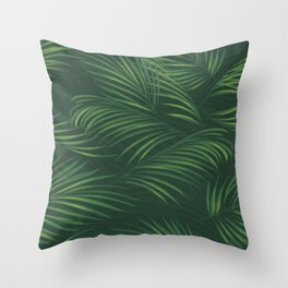 Palm paradise Throw Pillow