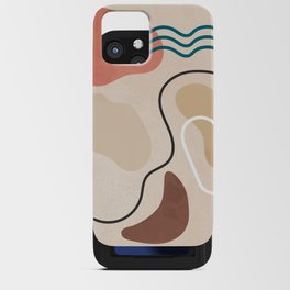 Organic Abstract Shapes iPhone Card Case