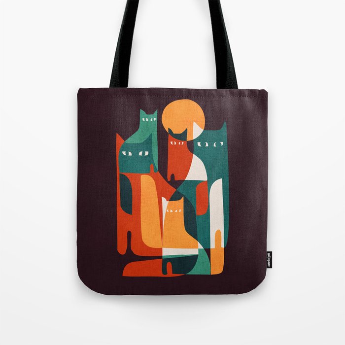 Cat Family Tote Bag by Picomodi | Society6