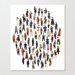 Every Clara Outfit Ever Canvas Print