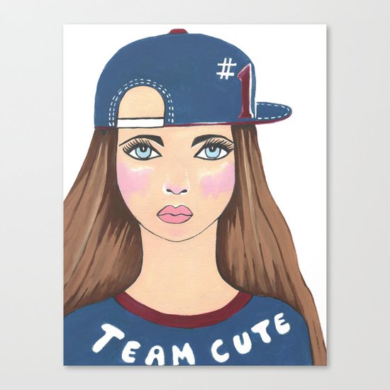 Team Cute Canvas Print