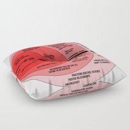 The Comfort Zone & Growth Zone Chart Floor Pillow