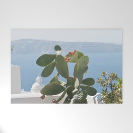 Santorini Cactus Dream #3 #minimal #wall #decor #art #society6 Welcome Mat