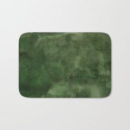 Green Watercolor Texture Bath Mat