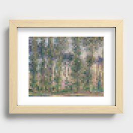 Monet Poplars in 2,000 pixels (40x50) Recessed Framed Print