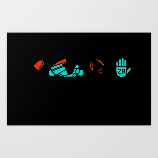 Akira, Four Icon Challenge Art Print