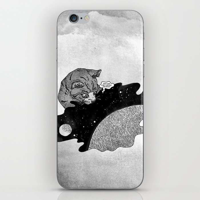 Space and the Cat iPhone Skin