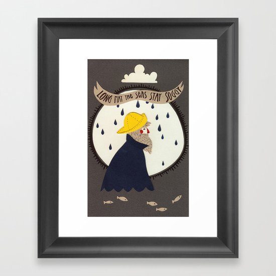 Long may the seas stay soggy Framed Art Print
