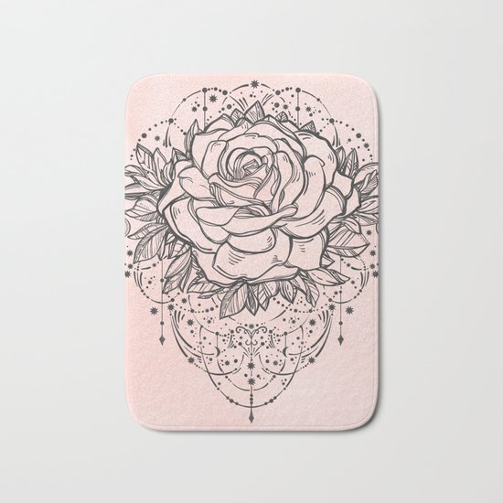 Night Rose Bath Mat