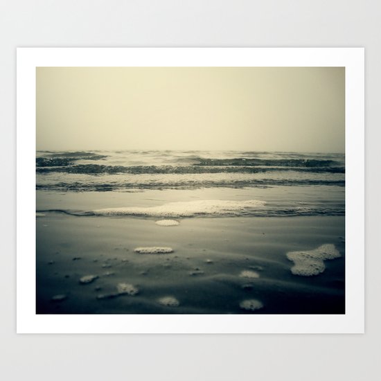 Silver Waves Art Print