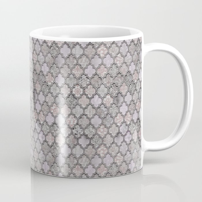 Blush And Grey Moroccan Tiles  Coffee Mug