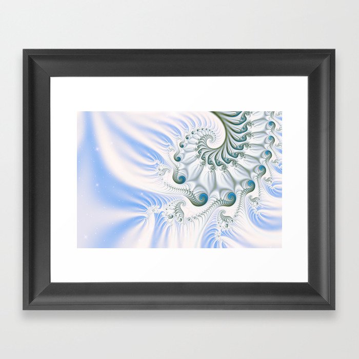 Winter Snowy Spiral  Framed Art Print