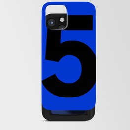 Number 5 (Black & Blue) iPhone Card Case