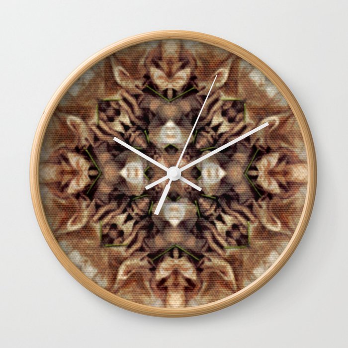 Fet Up and Folded  Wall Clock