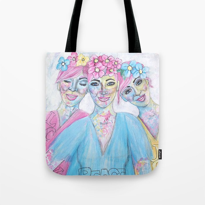 Love Peace & Joy  Tote Bag