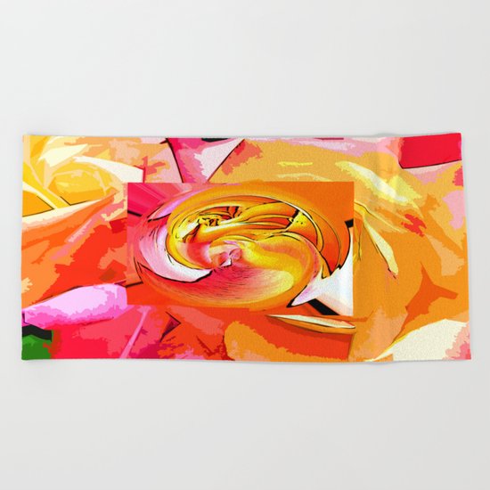 colors feeling Beach Towel