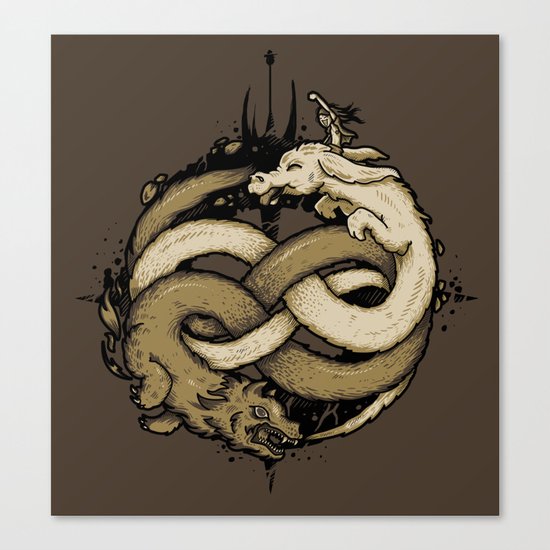 NEVERENDING FIGHT Canvas Print