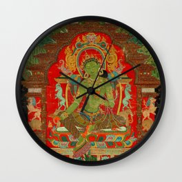 Green Tara, Tibet, 13th century Wall Clock