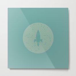 Vintage Fly Me to the Stars Metal Print | Graphicdesign, Outerspace, Spaceship, Stars, Starmaps, Wanderlust, Travel, Adventure, Constellations 