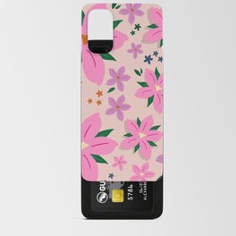 Flower Market Print Pink And Lavender Flower Rome Flower Market Abstract Floral Pattern Modern Decor Android Card Case