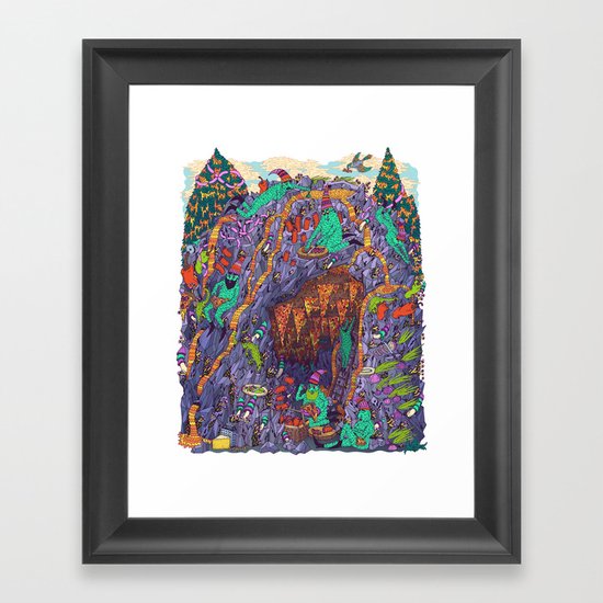 The Pizza Mine Framed Art Print