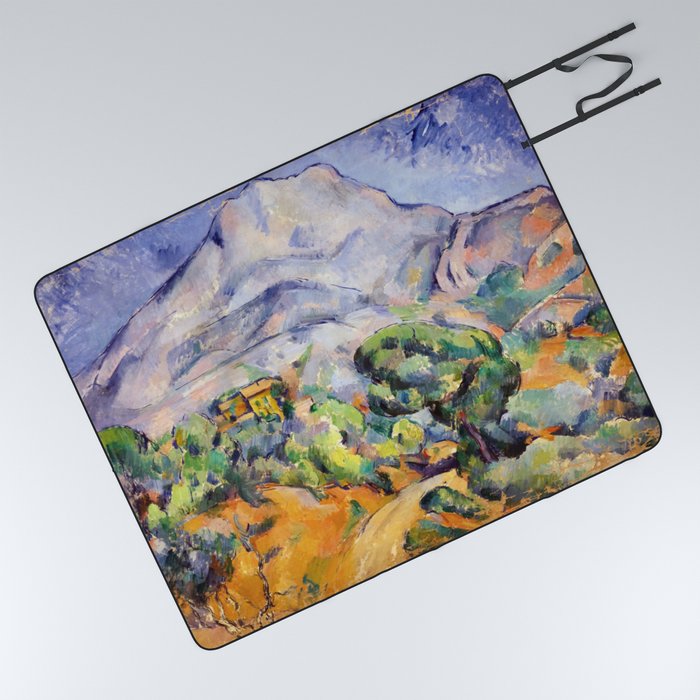 Paul Cezanne - Mont Sainte-Victoire above the Tholonet Road Picnic Blanket