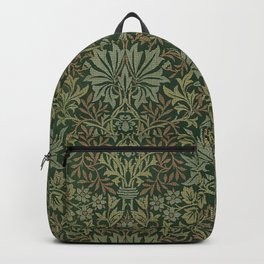 Vintage William Morris natural leaf print Backpack | William, Vintage, Classic, Print, Nature, Green, Lovely, Trending, Glam, Trendy 