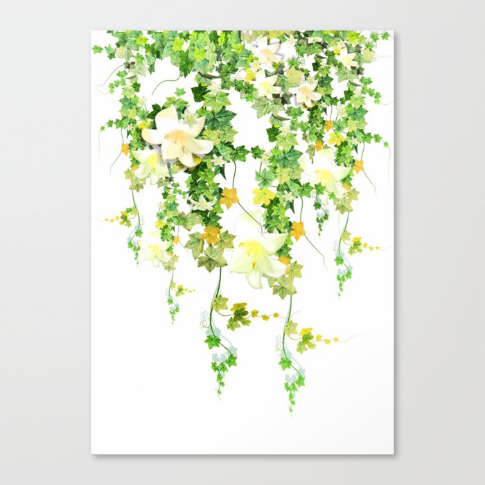 Watercolor Ivy Canvas Print
