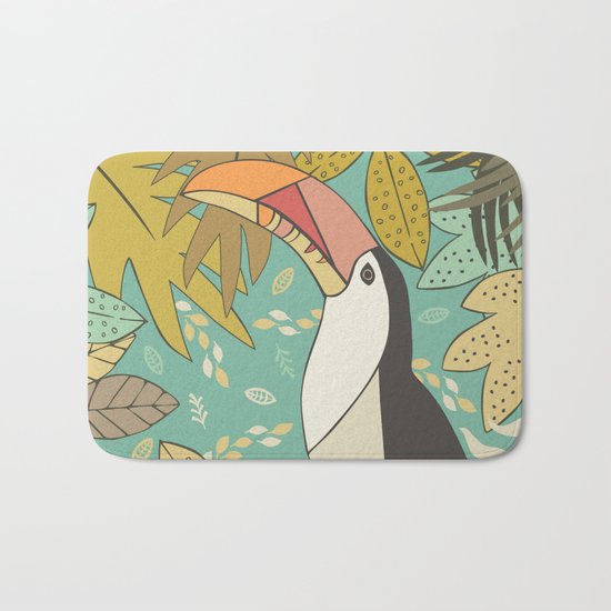 Forest Toucan Bath Mat