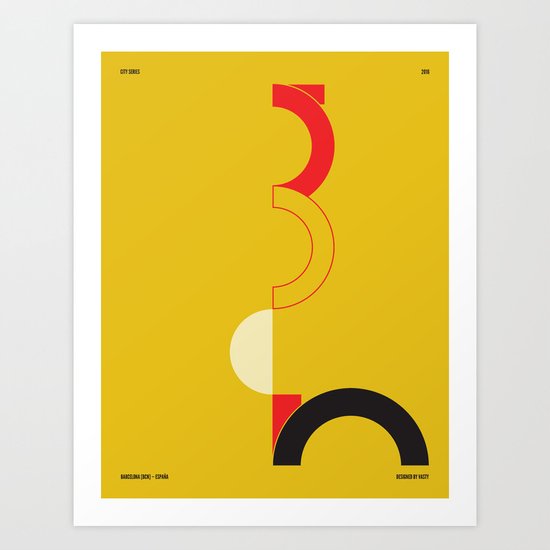 Barcelona — City Series Art Print