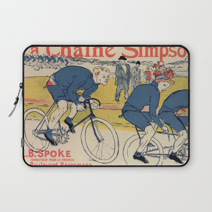  Toulouse-Lautrec vintage cycling ad Laptop Sleeve
