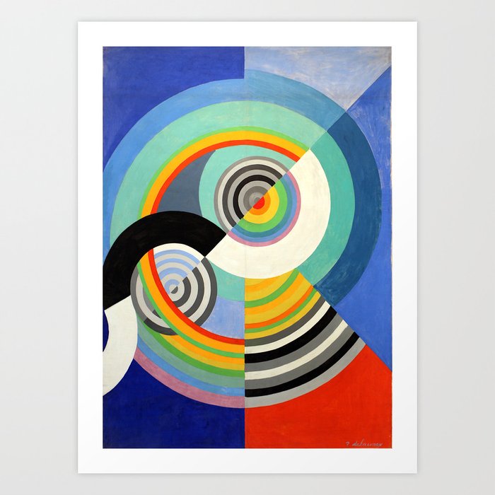 Robert Delaunay Rythme No 3 Rhythm No 3 Abstract Colorful