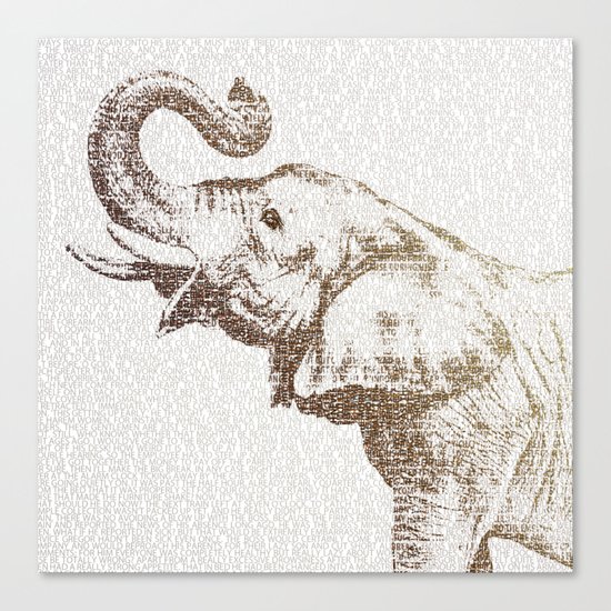 The Wisest Elephant Canvas Print