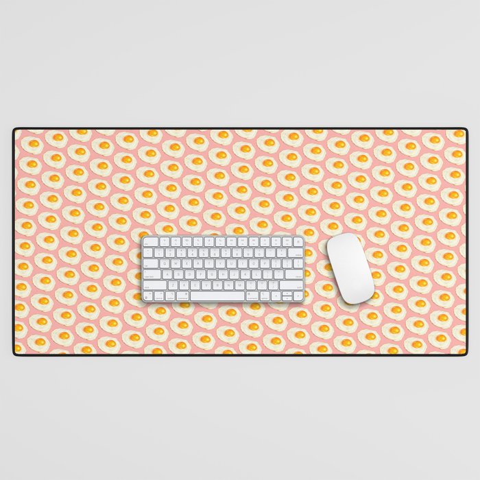Egg Pattern - Pink Desk Mat