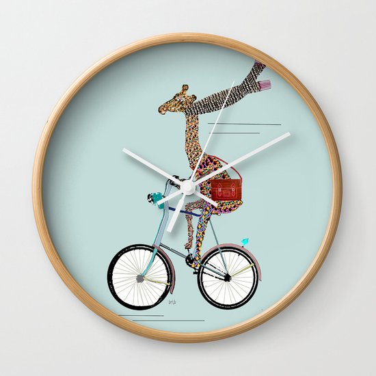 Giraffes School Days Wall Clock