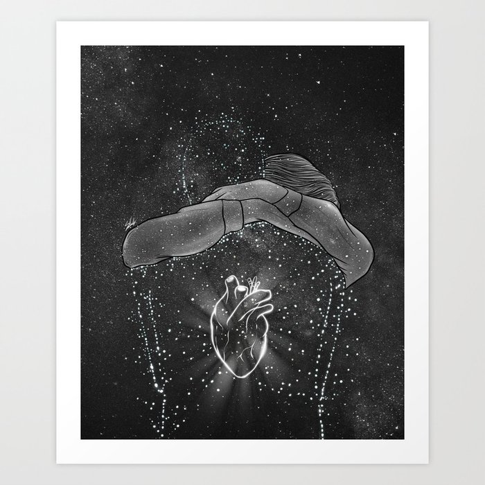 The peaceful part in heaven. Art Print