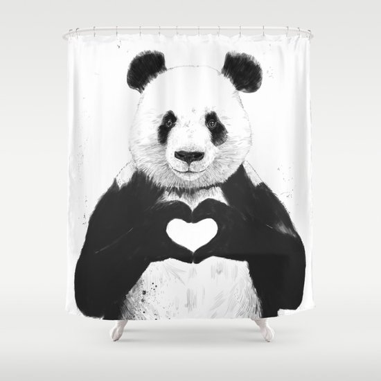 All you need is love Shower Curtain