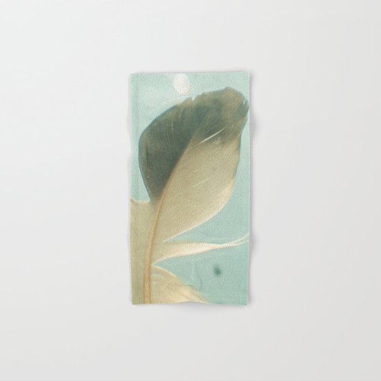 Grey Feather Hand & Bath Towel