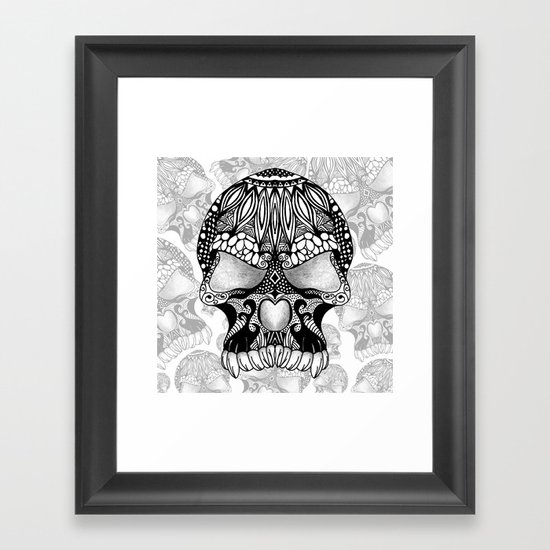 Sugar Skull. Framed Art Print
