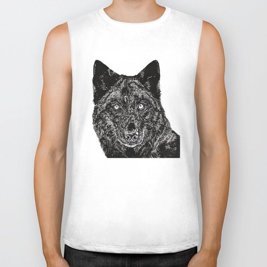 Wolf Biker Tank