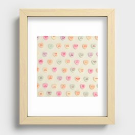 what does your heart say? Recessed Framed Print