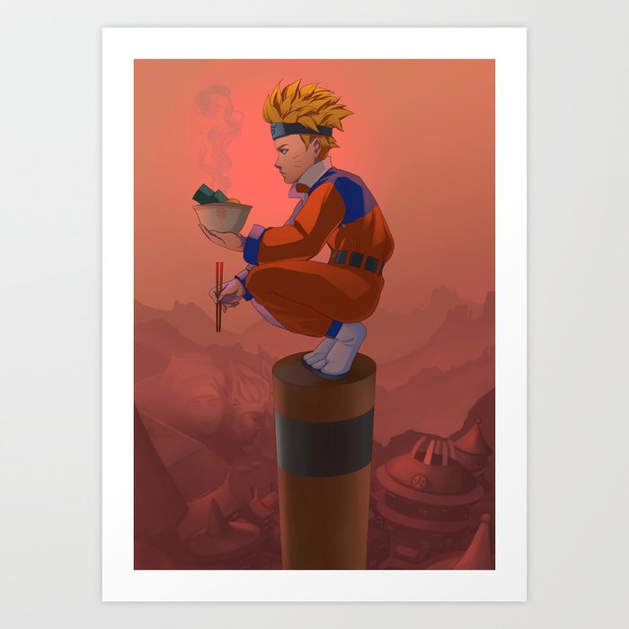 A Hungry Naruto Art Print