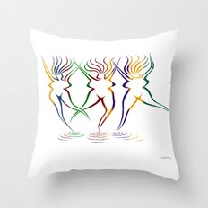 GODDESS BEACH Throw Pillow