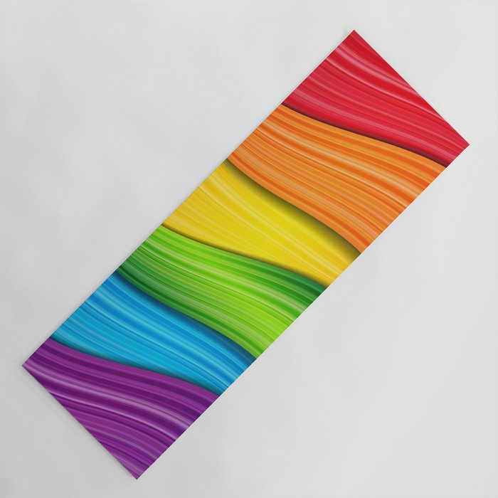 Colorful Rainbow Yoga Mat