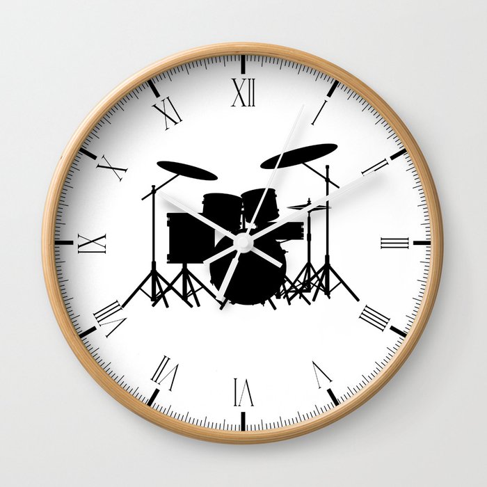 Drum Kit Wall Clock