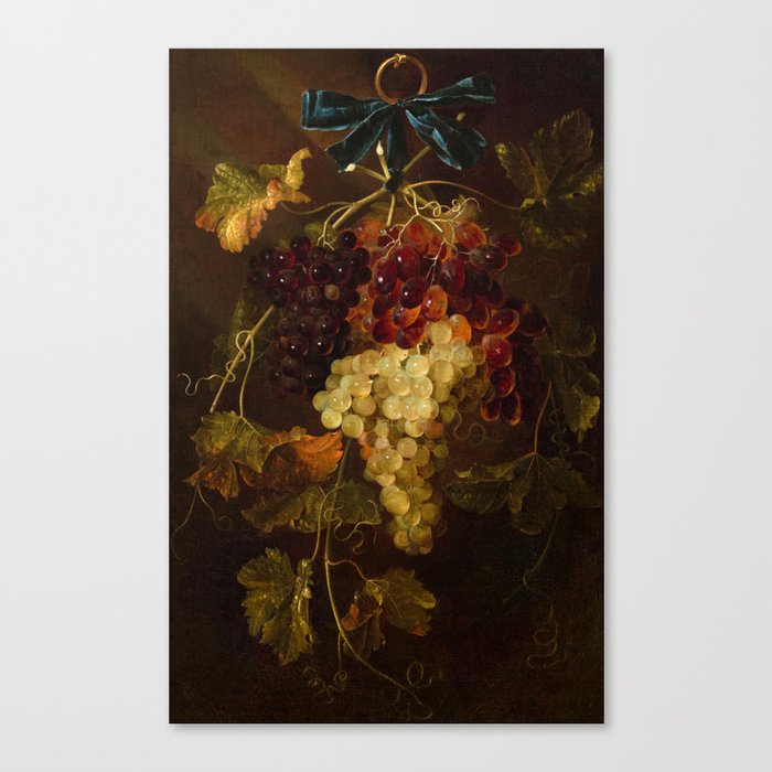 Grapes with a Blue Ribbon by Harmen Loeding Canvas Print
