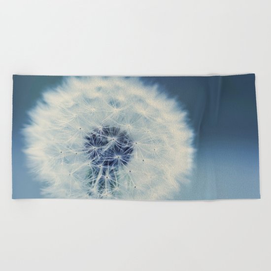 dandelion blues Beach Towel