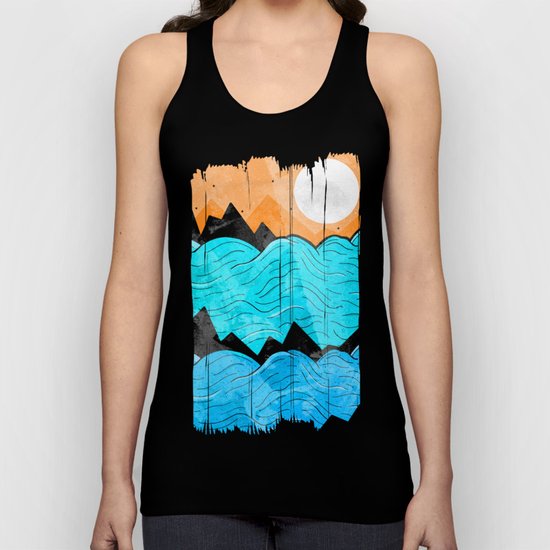 The Sea Waves Unisex Tank Top
